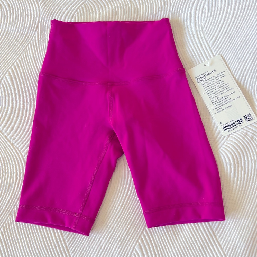 Lululemon Wunder Train High-Rise Biker Short 8"